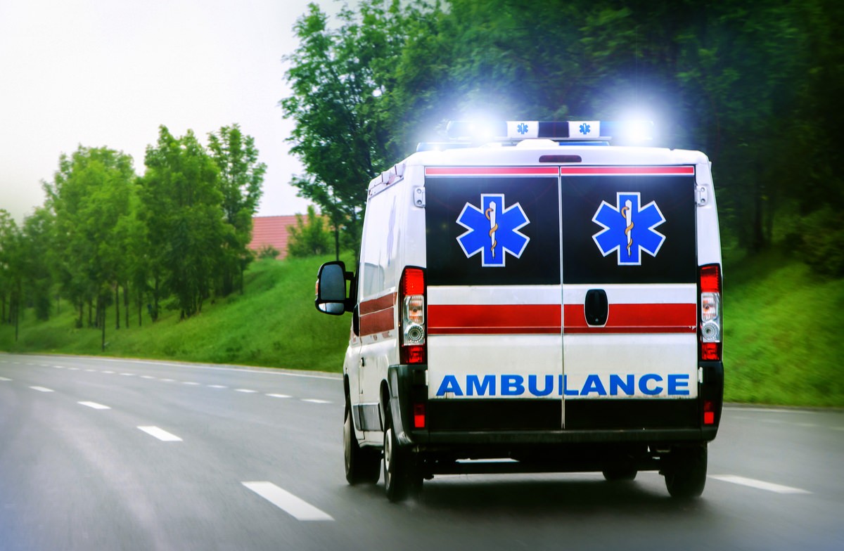 image of ambulance motorcycle lawyer denver