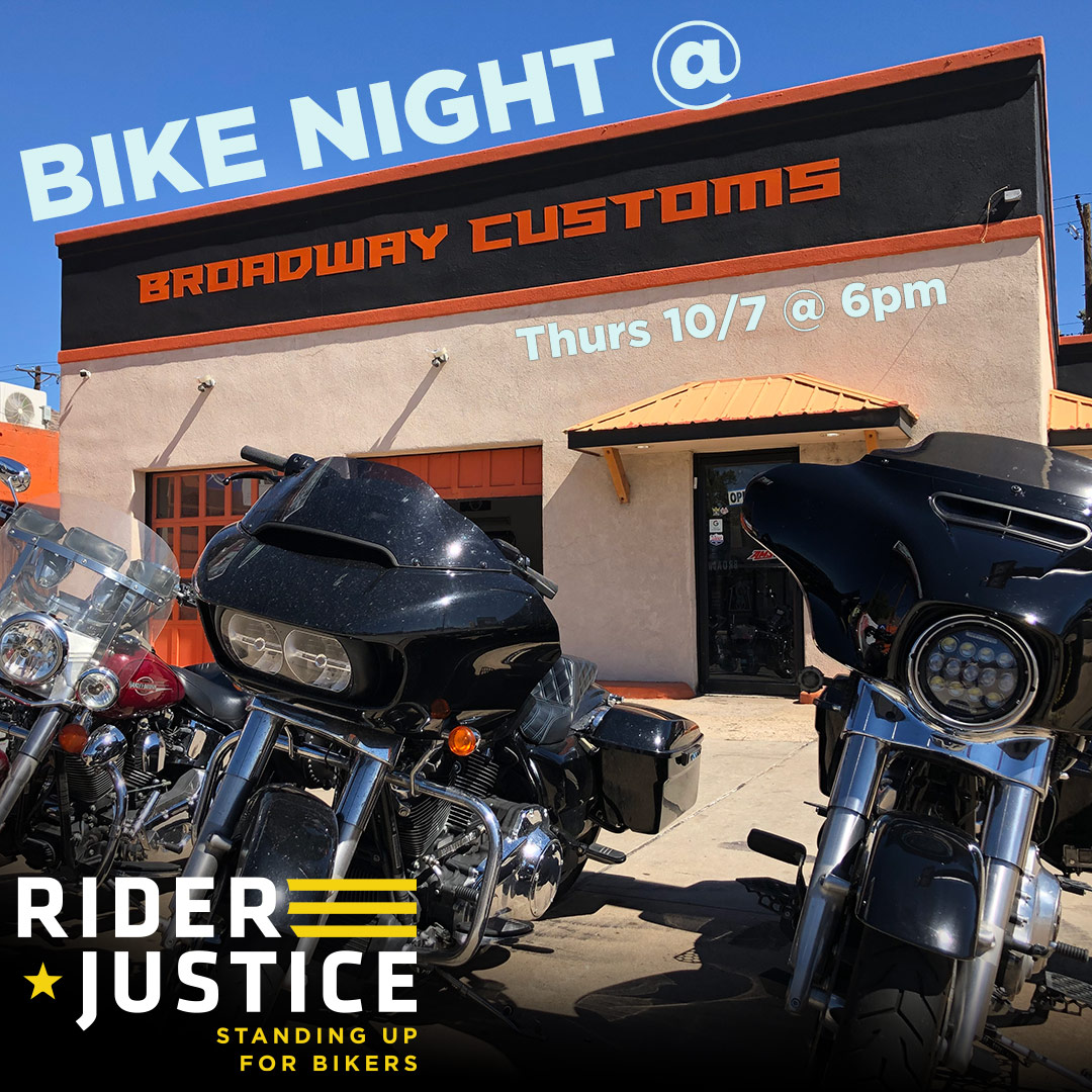 Broadway Customs Cycles bike night 10/7/21