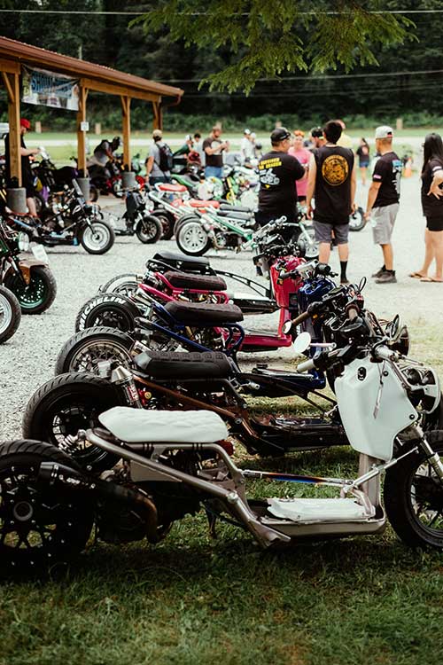 Custom small bore motorcycles