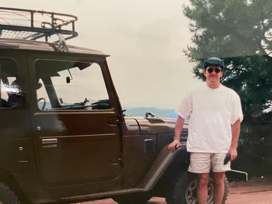 Scott O'Sullivan, Overlanding Lawyer with his FJ40 | overlanding accident help attorney