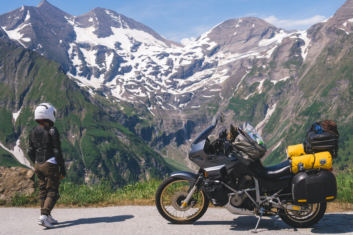 Driving safely on a mountain motorcycle ride