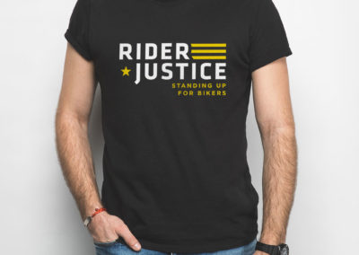 Rider Justice logo t-shirt