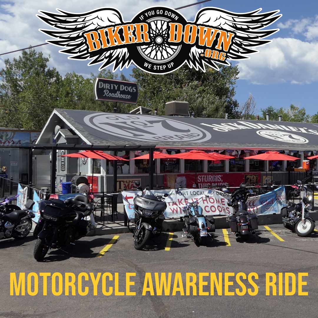2022 BikerDown Motorcycle Awareness Day Ride at Dirty Dogs Roadhouse