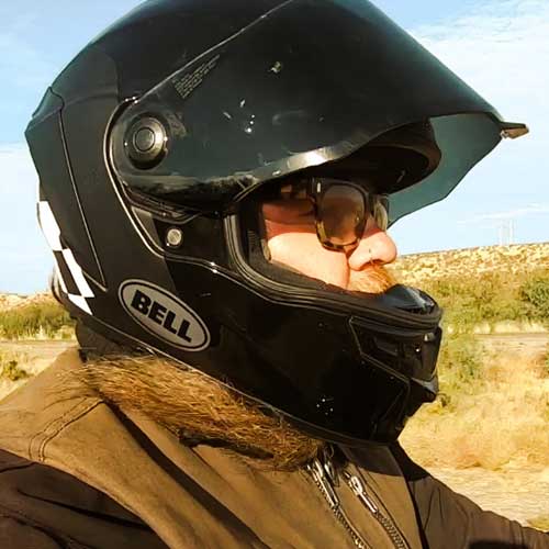 image of Dumptruck riding with Bell Star DLX Mips helmet | Motorcycle Riding Gear Colorado lawyer for motorcycle riders