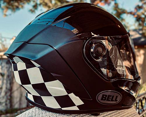 image of rear view Bell Star DLX Mips helmet  - Motorcycle Riding Gear | Colorado lawyer for motorcycle riders