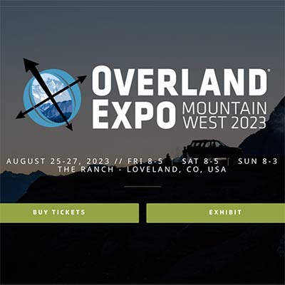 Rider Justice sponsors Overland Expo Mountain West