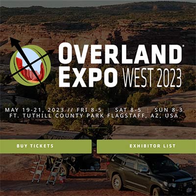 Rider Justice sponsoring Overland Expo West 2023