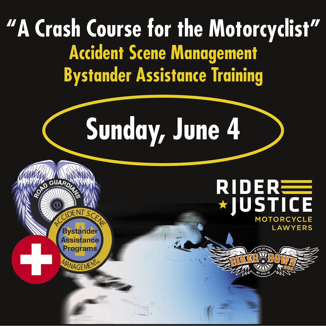 Rider Justice sponsors motorcycle accident scene management classes