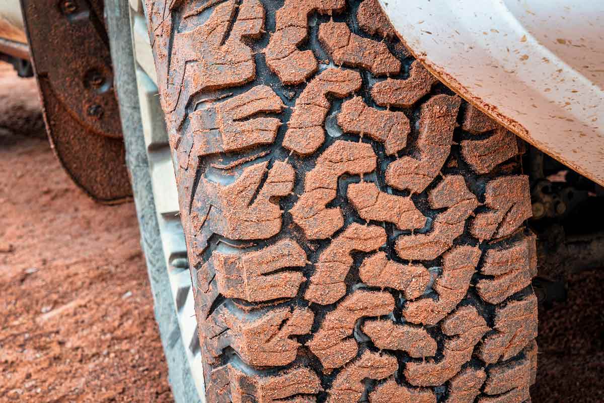 Close up of Toyota 4Runner overlanding in the desert.