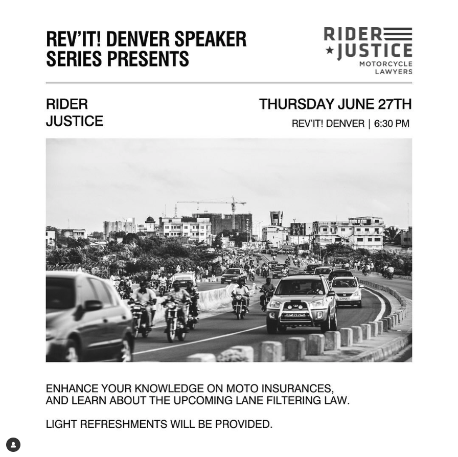 REV'IT Denver Speaker Series featuring Scott O'Sullivan from Rider Justice