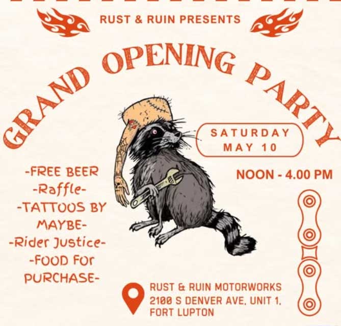 Rust & Ruin Motorworks Grand Opening Party