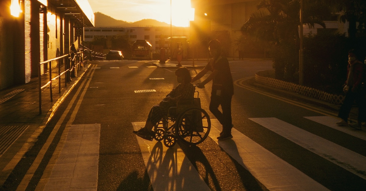 Caregiving for a person in a motorcycle crash