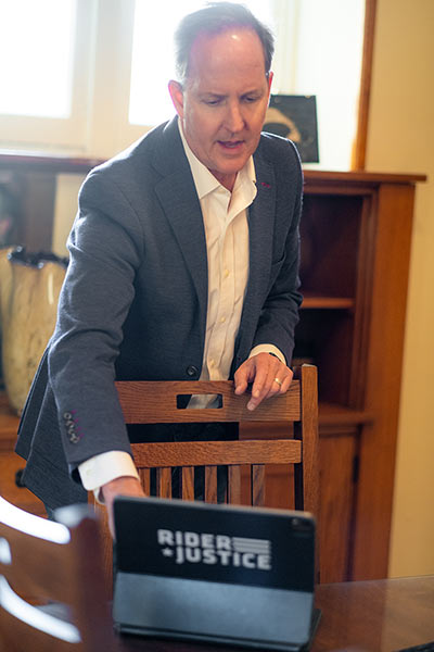 Scott O'Sullivan, attorney, working at Rider Justice office